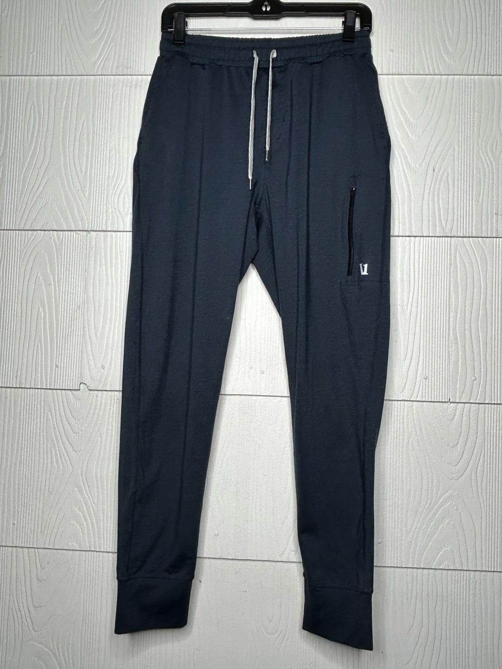 Vuori Men's Dark Navy Joggers with Zip Pocket